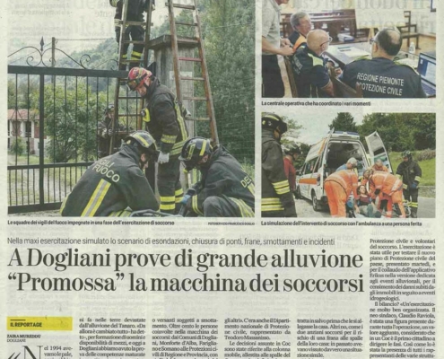 Dogliani prove di grande alluvione: promossi